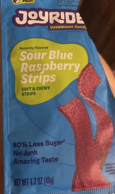 Sour Blue Raspberry Strips