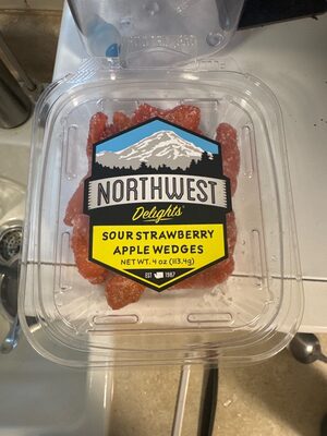 Sour Strawberry Apple Wedges