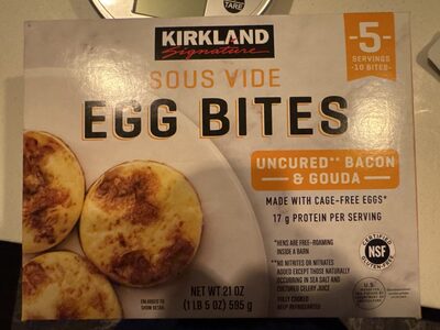 Sous Vide Egg Bites, Bacon & Gouda