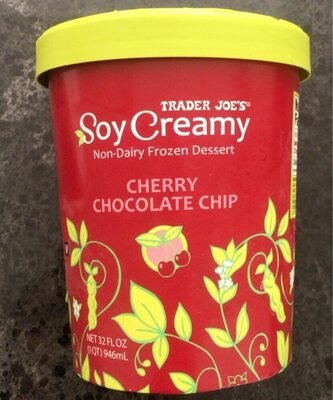 Soy creamy non-dairy frozen dessert