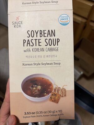 Soybean Paste soup With Korean Cabbage