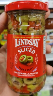 Spanish Manzanilla Olives Sliced With Pimiento