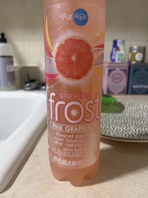 Sparkling Frost - Pink grapefruit flavored sparkling frost water beverage, pink grapefruit