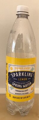 Sparkling lemon spring water