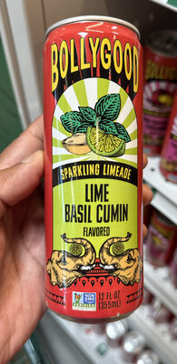 Sparkling Limeade Lime Basil Cumin Flavored