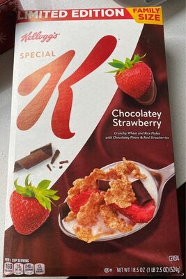 Special K chocolate strawberry cereal