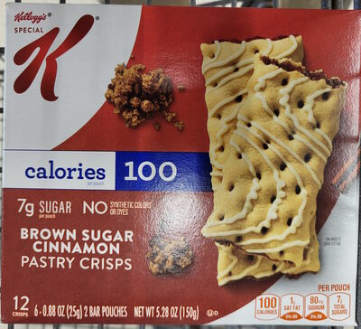 Special K Pasrty Crisps Brown Sugar Cinnamon