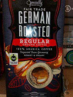 specialty selected fair trade German roasted regular ground coffee
