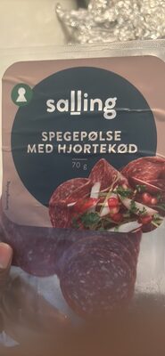 spegepølse med hjortekød