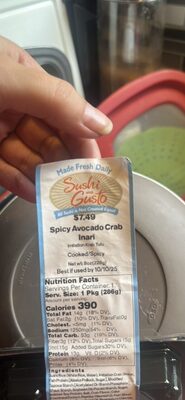 Spicy Avocado Crab Inari