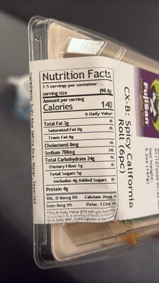 Spicy California Roll (6pc)