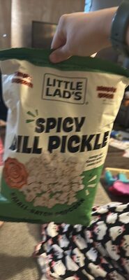 Spicy dill pickle small batch popcorn
