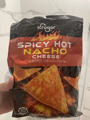 Spicy Hot Nacho Cheese Tortilla Chips