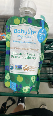 Spinach, Apple Pear & Blueberry