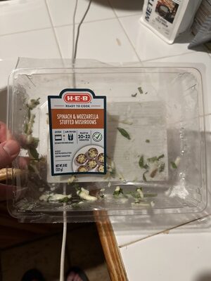 Nutrition facts of Spinach & Mozzarella Stuffed Mushroom
