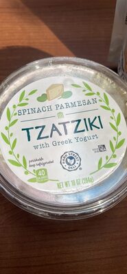 SPINACH PARMESAN TZATZIKI with Greek Yogurt