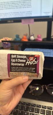 Split Sausage, Egg & Cheese Squarewrap