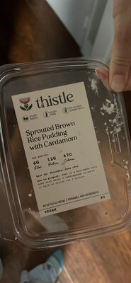 Sprouted Brown Rice Pudding with Cardamom