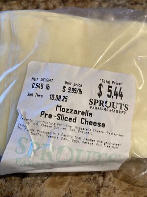 SPROUTS Pre-sliced Mozzarella