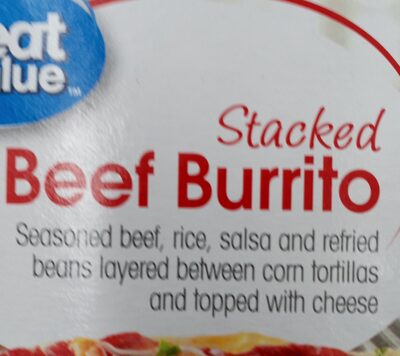 Stacked beef burrito
