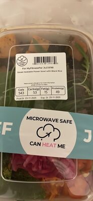 Steak Heatable Power bowl with Black Rice