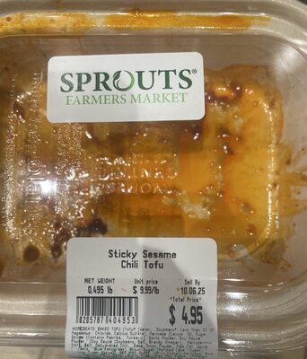 Sticky Sesame Chili Tofu