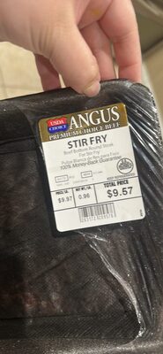 STIR FRY Beef Bottom Round Steak