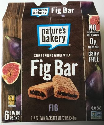 Stone Ground Whole Wheat fig bar