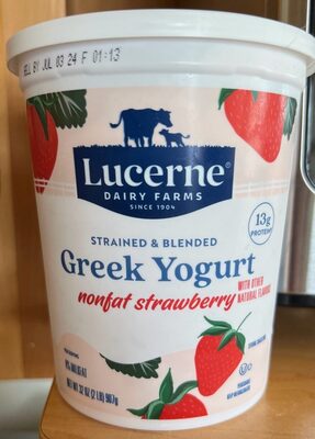 Strained & Blended Greek Yogurt Nonfat Strawberry