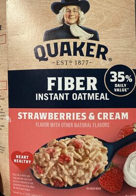 Strawberries and cream instant oatmeal