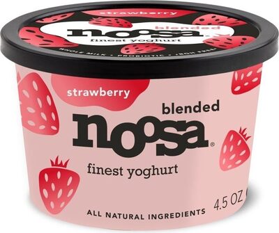 Strawberry blended finest yoghurt