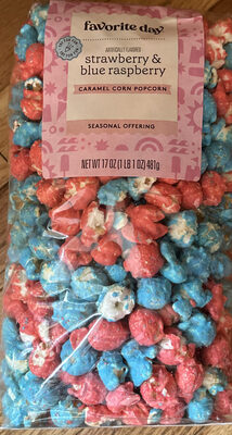 Strawberry & blue raspberry Caramel Corn Popcorn