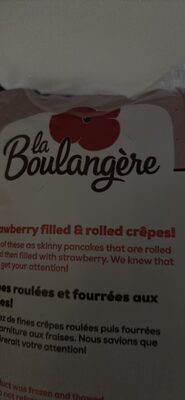 strawberry filled & rolled crêpes