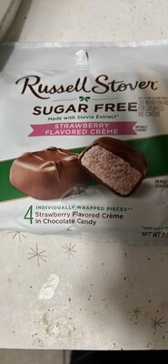 Strawberry Flavored Crème in Chocolate Candy