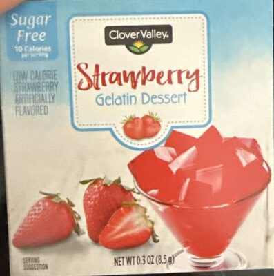 Strawberry Gelatin Dessert