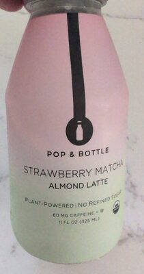 Strawberry Matcha Almond Latte