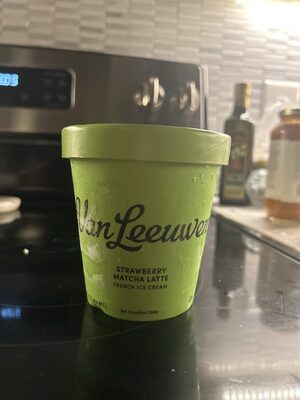 Strawberry Matcha Latte Ice Cream