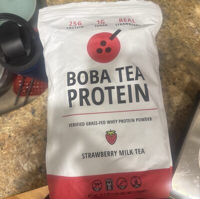 Strawberry Milk Tea Boba Tea Protein
