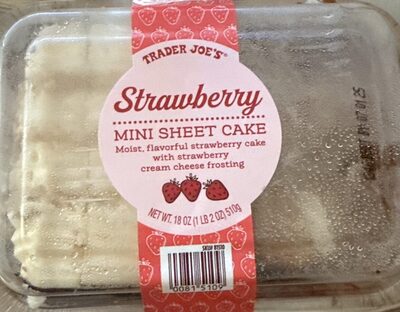 Strawberry Mini Sheet Cake