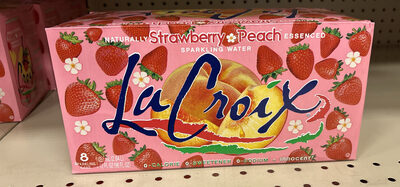 Strawberry Peach Sparkling Water