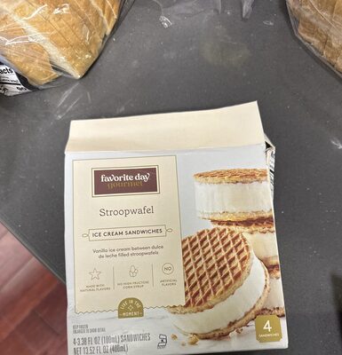 Stroop waffle ice cream sandwiches