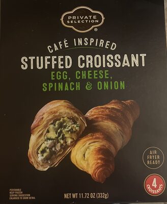 Stuffed Croissant: Egg, Cheese, Spinach & Onion