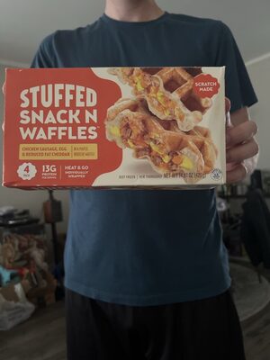 Stuffed Snack N Waffles - Chicken Sausage