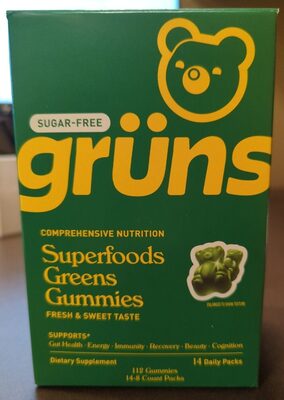 Sugar Free Super foods Greens Gummies