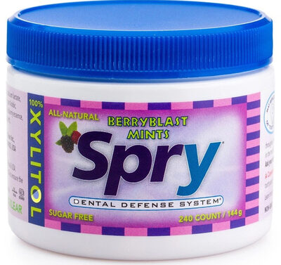 Sugar-free xylitol berryblast mints