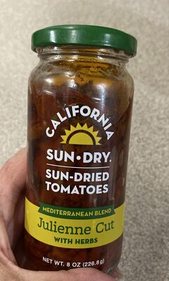 Sun dried tomatoes Julienne Cut with Herbs