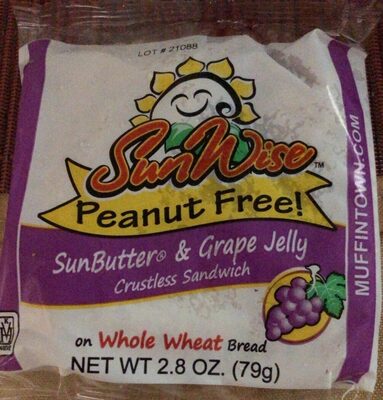 Sunbutter & Grape Jelly Crustless Sandwich