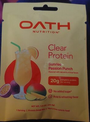 Sunrise Passion Punch Clear Protein