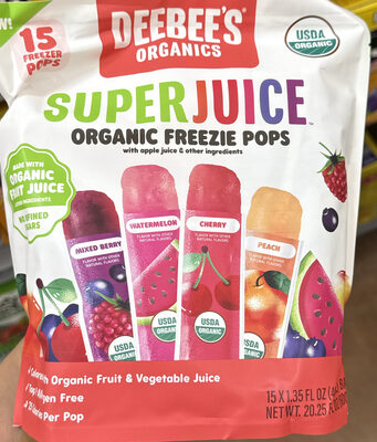 Super Juice Organic Freezie Pops