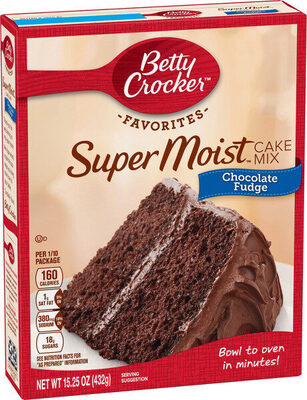 Super moist chocolate fudge cake mix